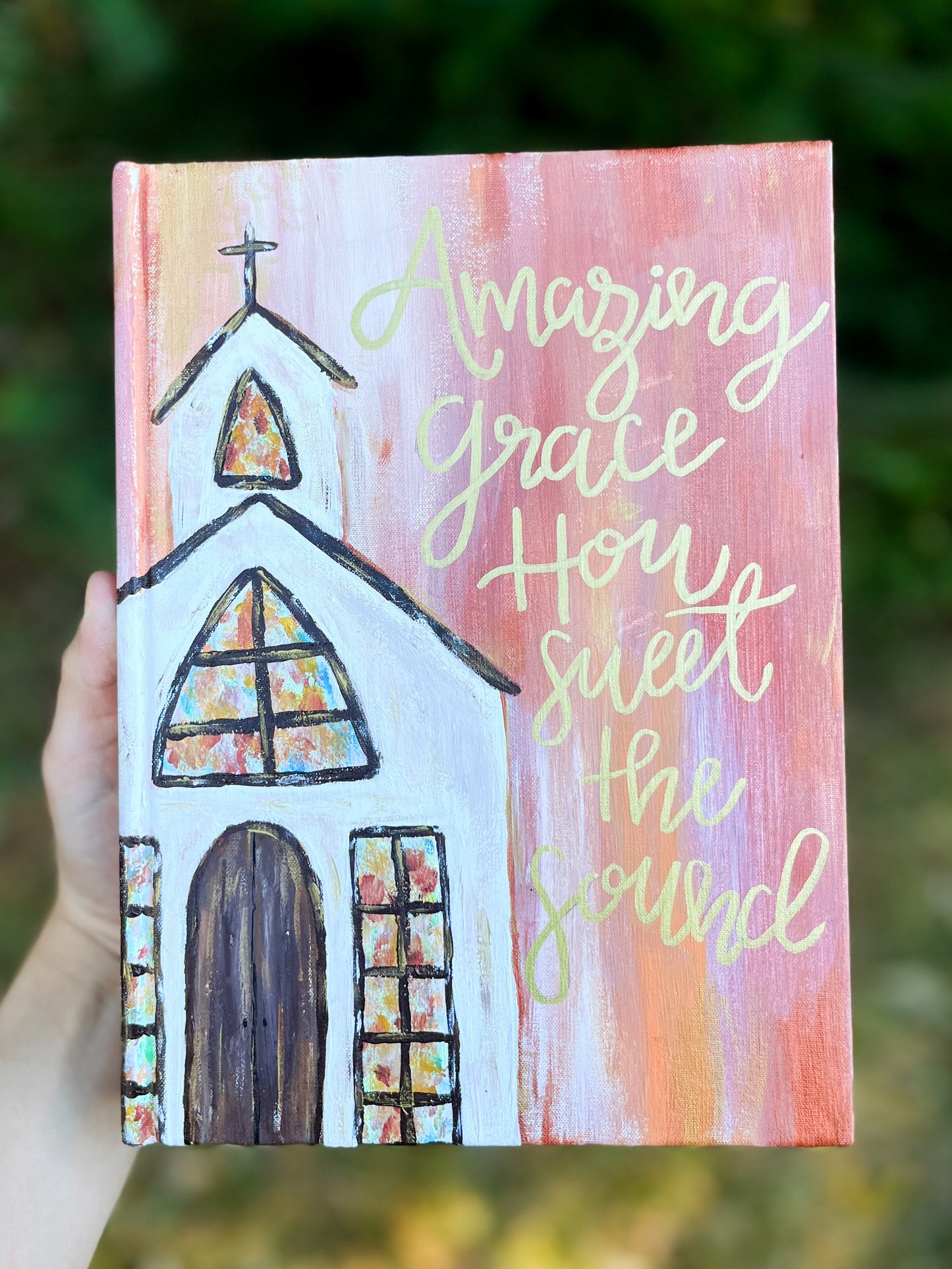 Custom Hand Painted Bible- by Sabreena