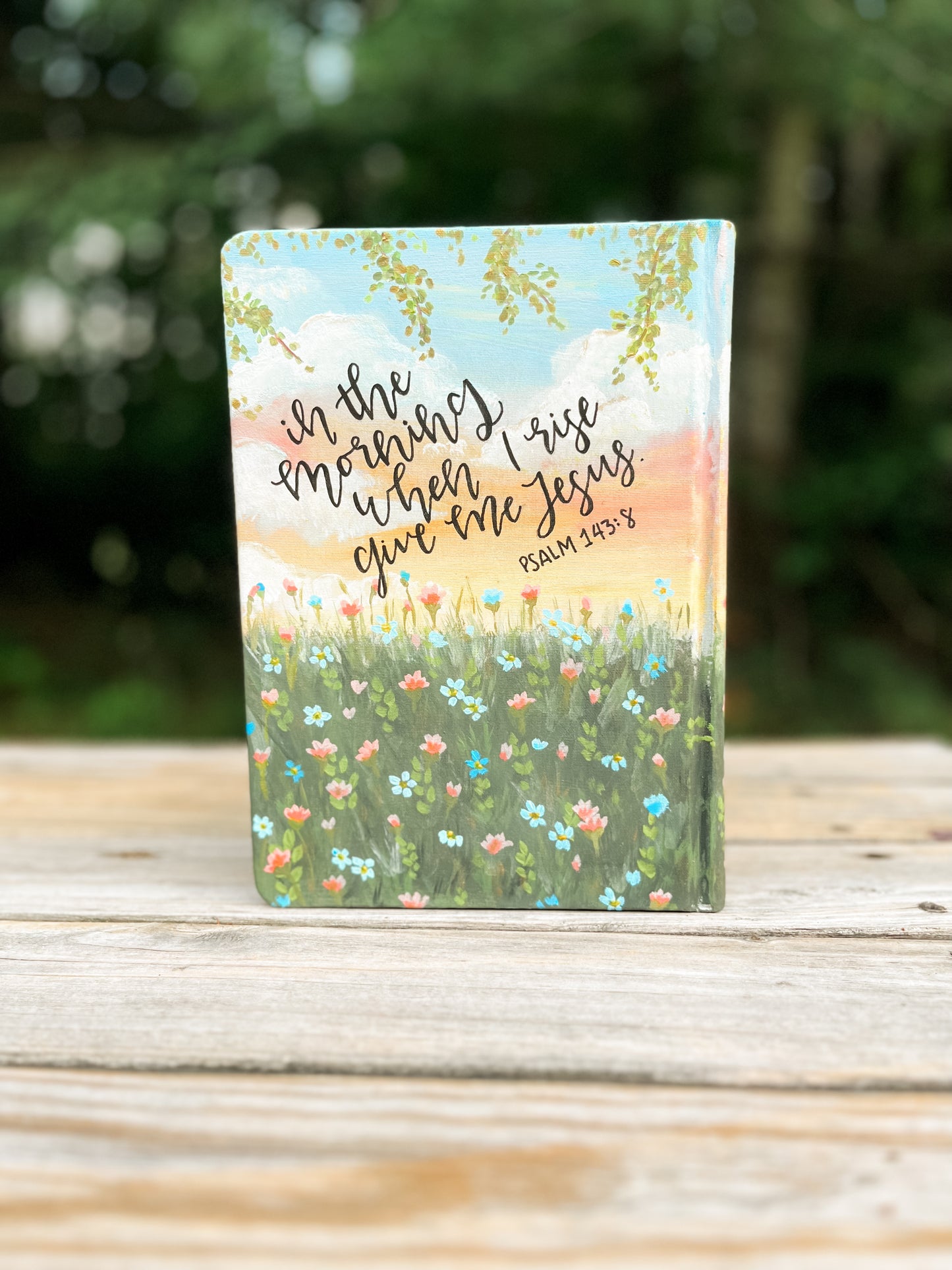 Custom Hand Painted Bible- by Sabreena