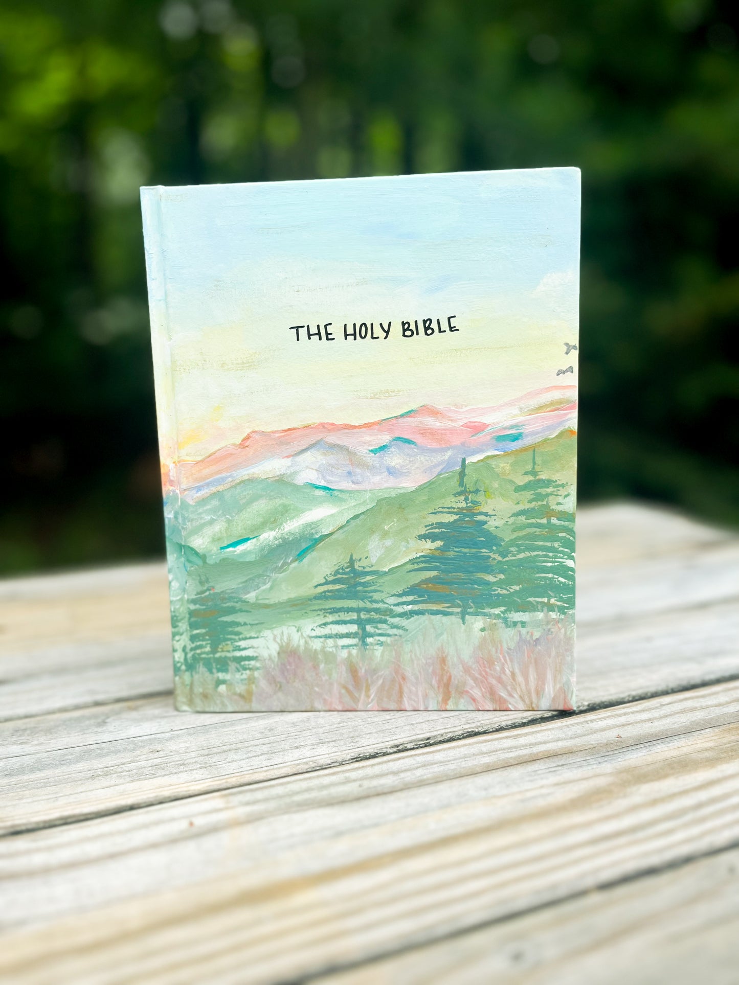 Custom Hand Painted Bible- by Sabreena