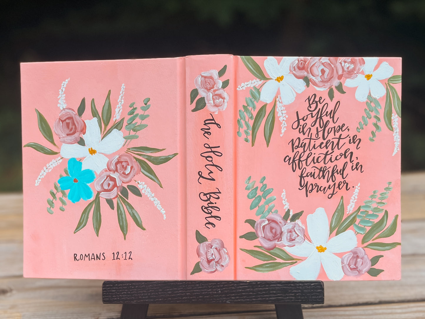 Custom Hand Painted Bible- by Sabreena