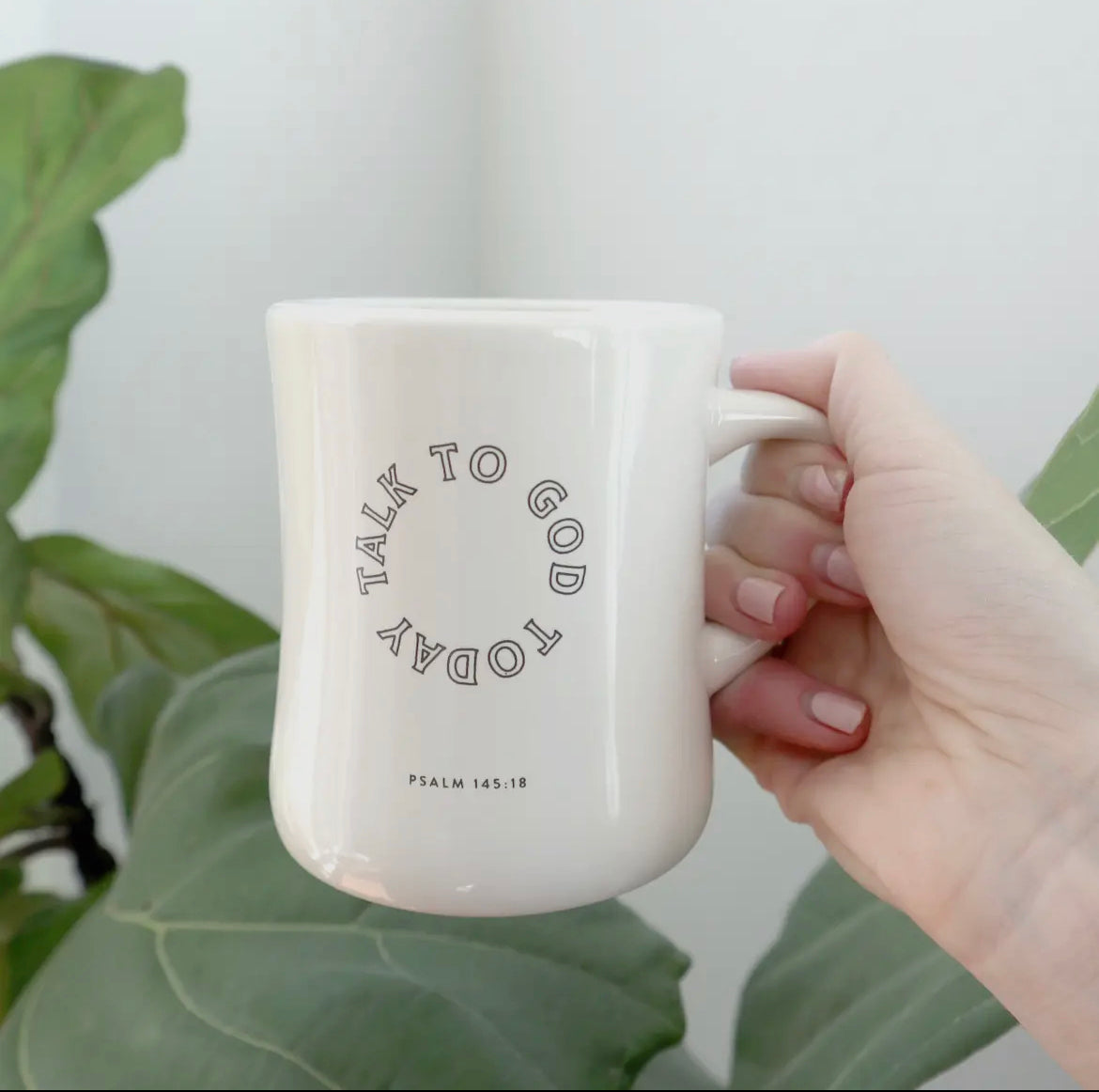 'Talk to God Today' Ceramic Diner Mug