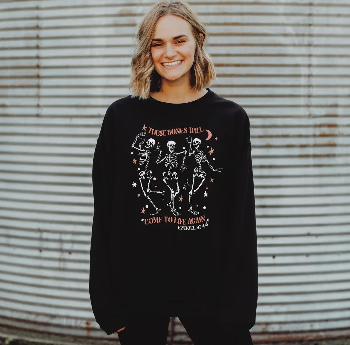 Come to Life again Skeleton Sweatshirt.