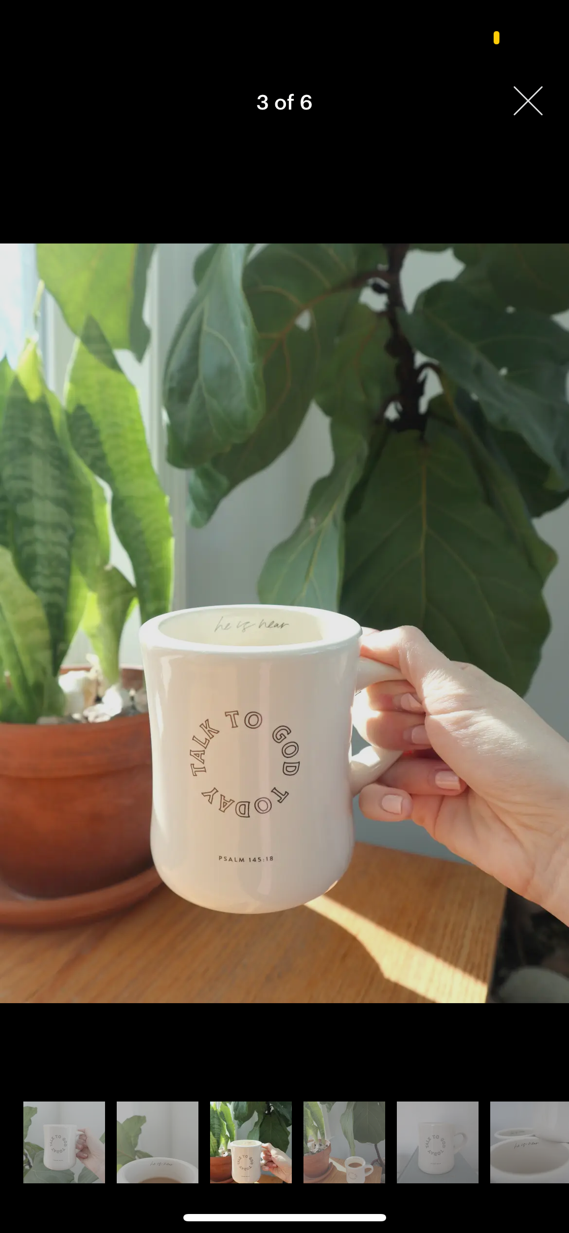 'Talk to God Today' Ceramic Diner Mug